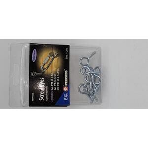 Peerless Screw Eyes Assortment Pack, Zinc Coated, 11 Pieces 3/16 in only